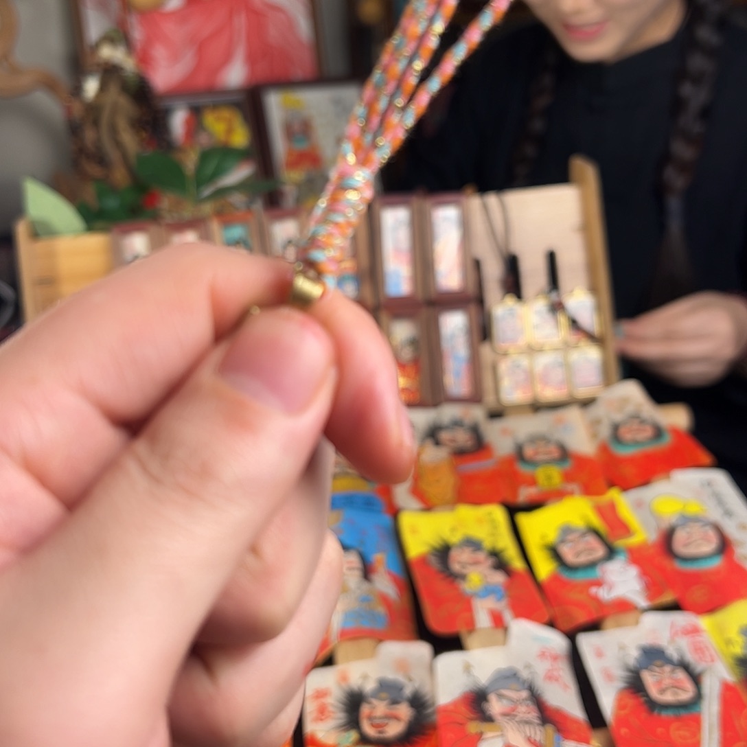 纯手绘手工制作挂件感情