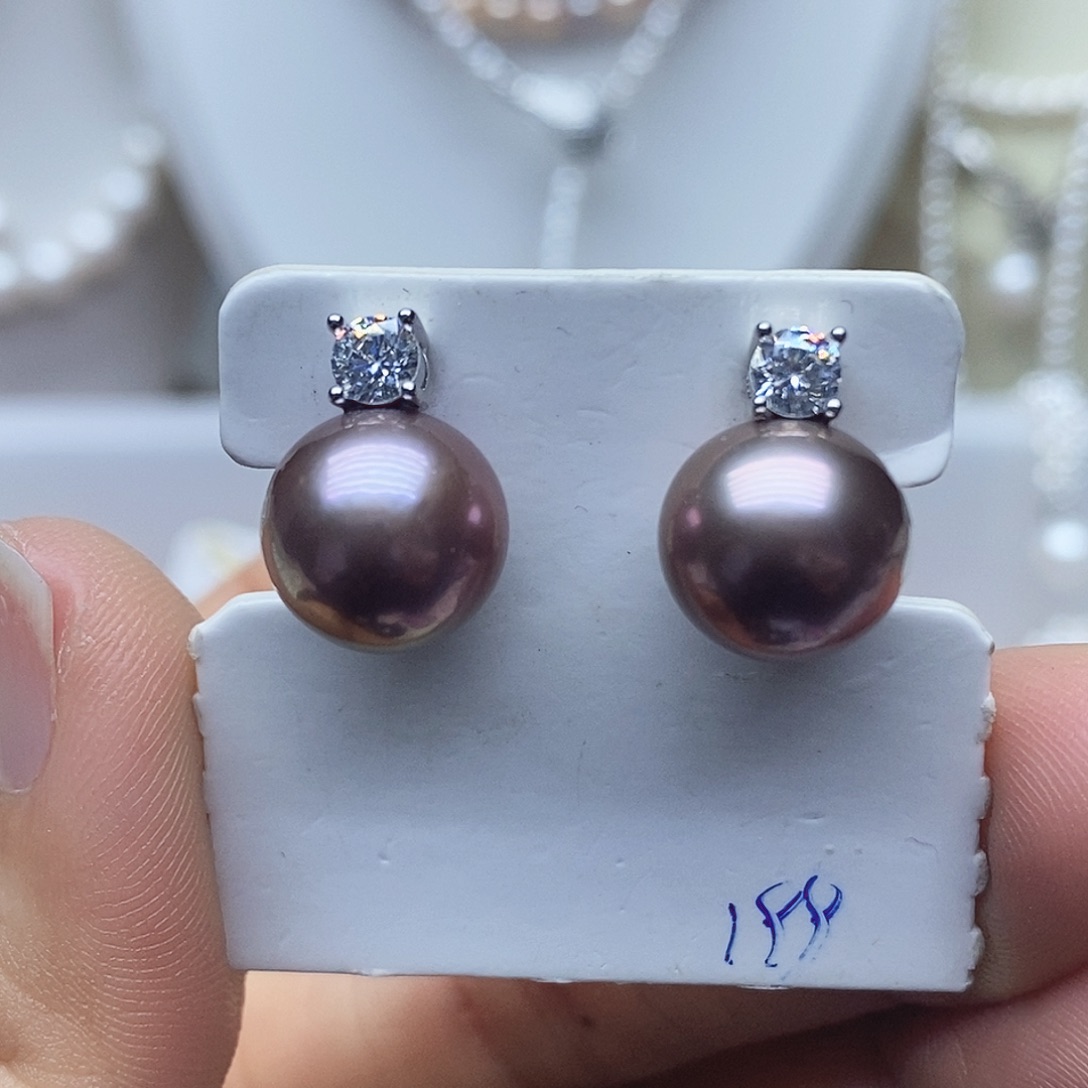 耳钉淡水珍珠未镶嵌