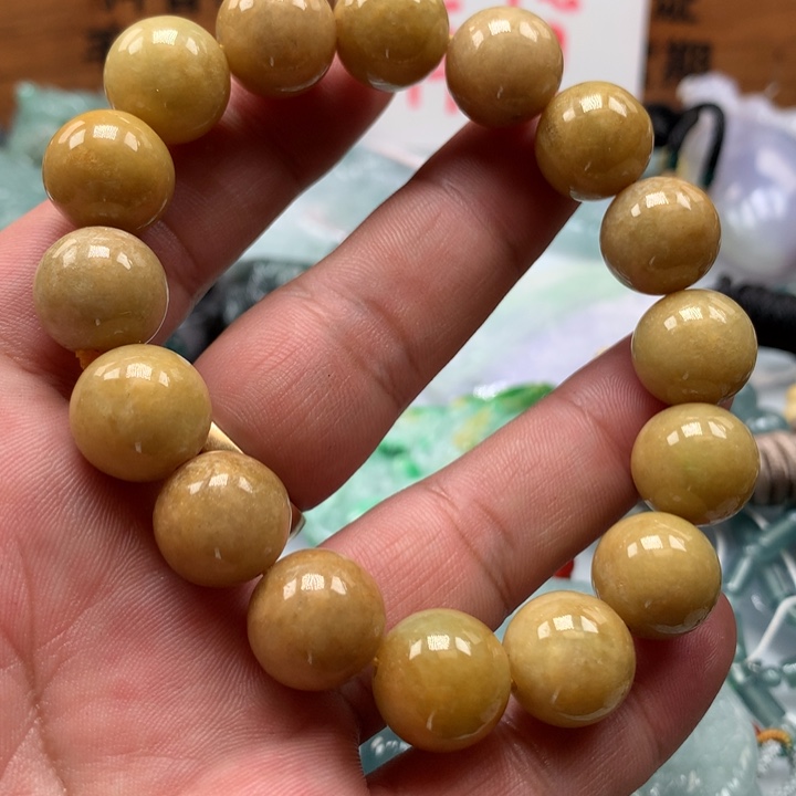 翡翠颈饰未镶嵌保真天然A货翡翠
