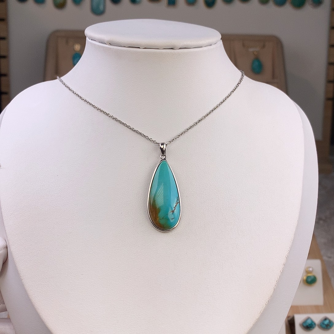 绿松石未镶嵌吊坠(不含链)