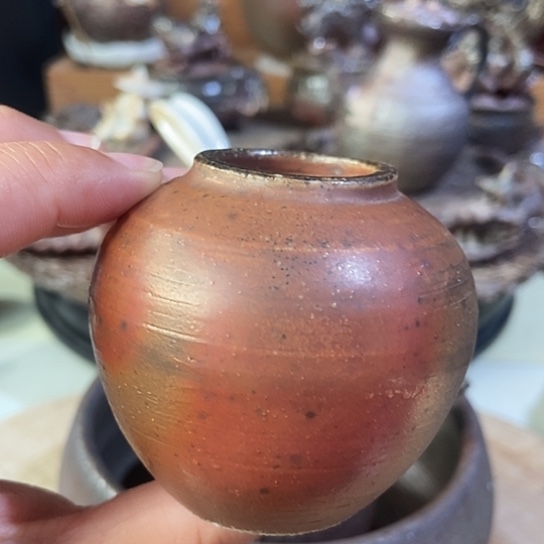 杯微瑕小陶罐 柴烧裸烧手作品