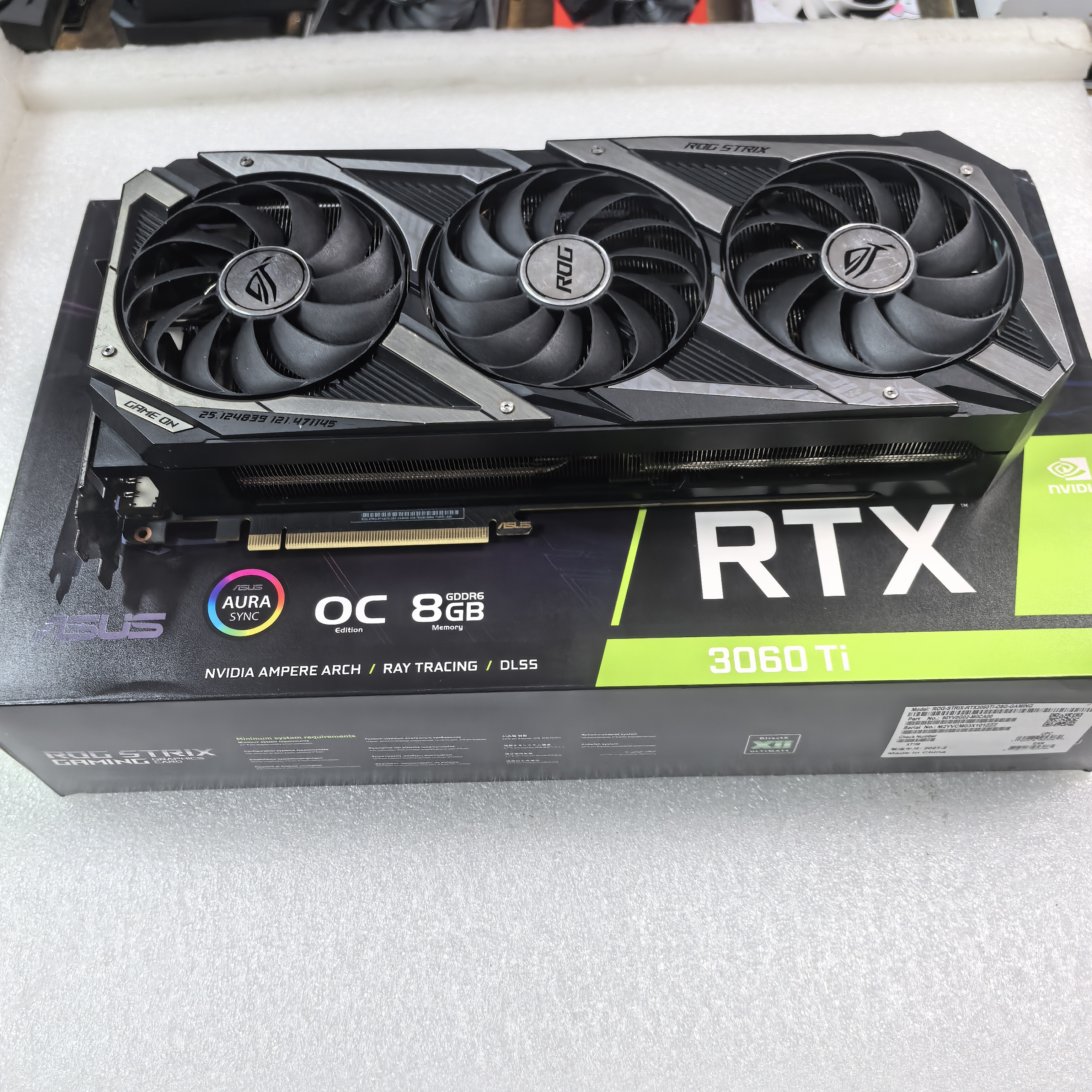 95新 ASUS/华硕 RTX3060Ti 3070-3080电竞游戏显卡高性能游戏显卡