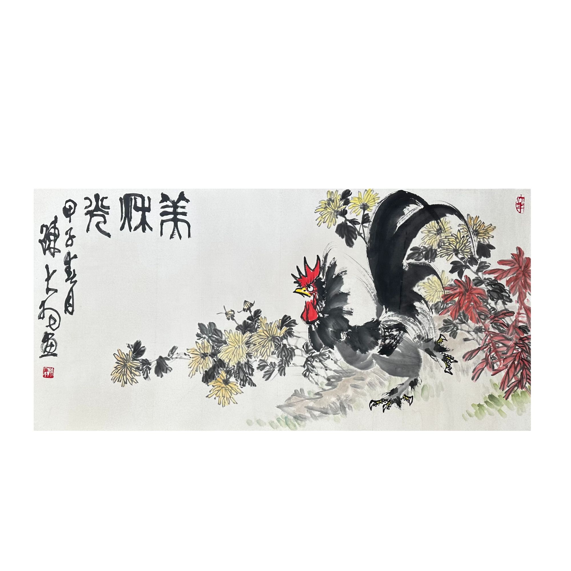 陈大羽《公鸡》四尺整张C-J-521 镜心-A