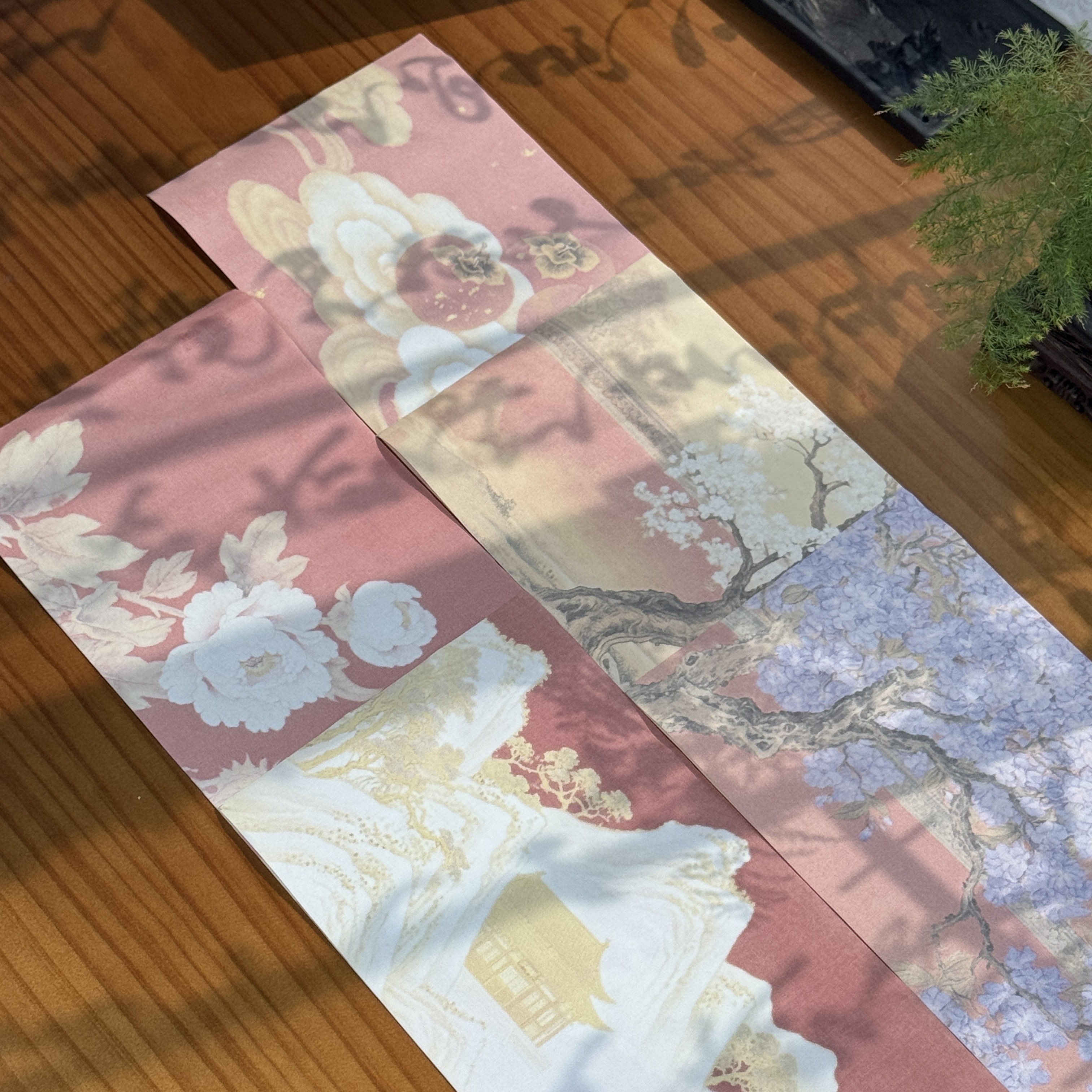 景阳阁  蜡染绢纸 朱寇流芳  临帖纸毛笔字书法作品纸直播间专用