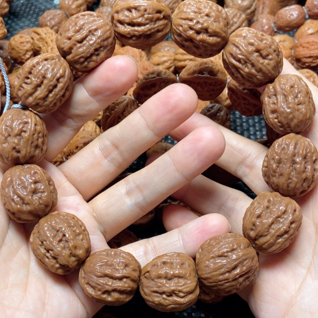 桃核手串树皮纹手串