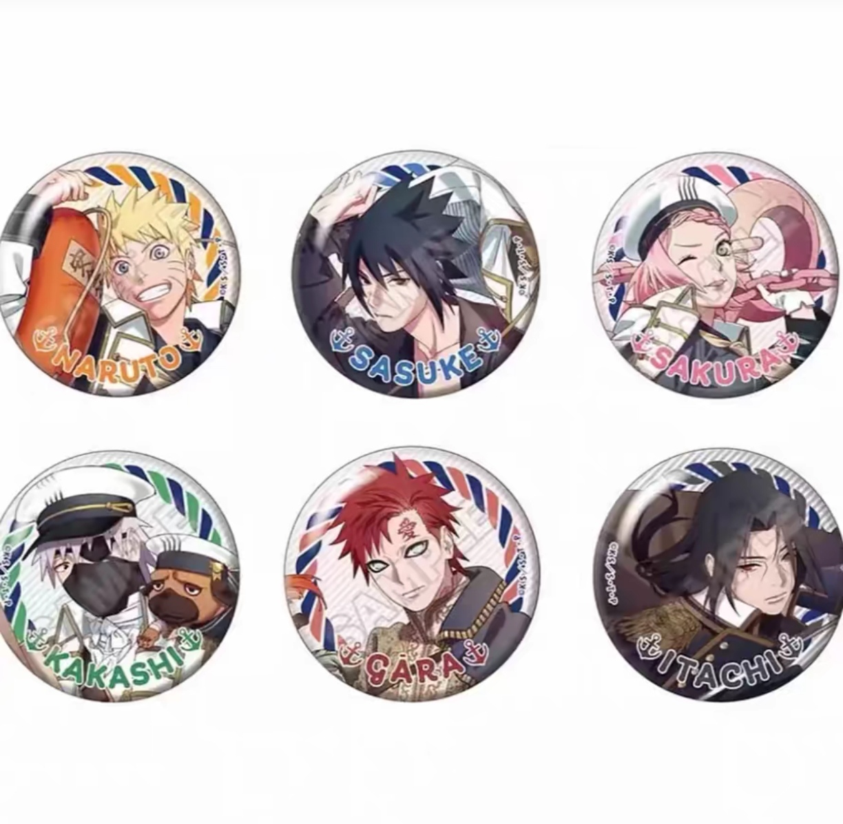 【拆盒】日谷火影忍者海洋风系列徽章盲盒