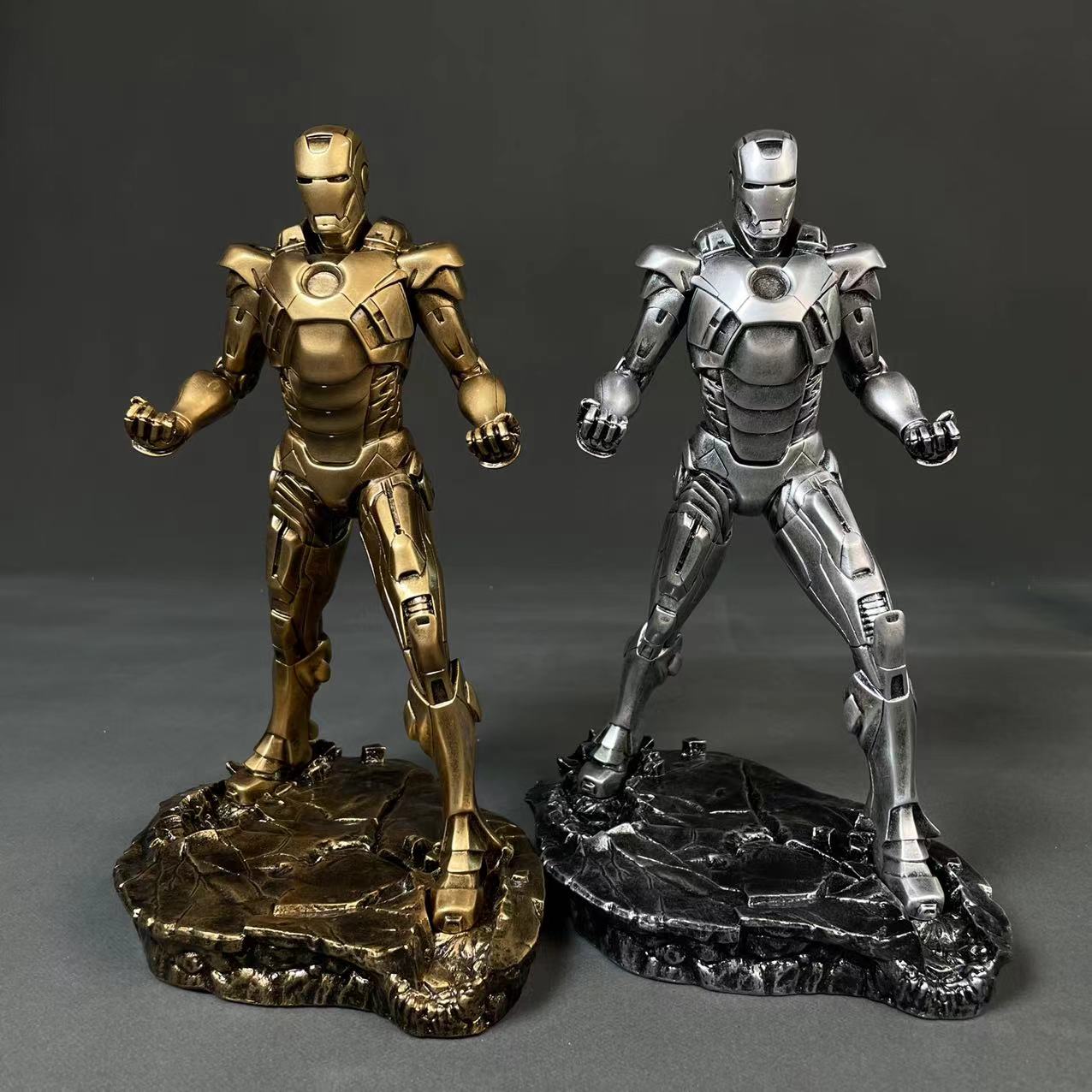 钢铁侠MK7铜色/银色客厅家居潮流摆件