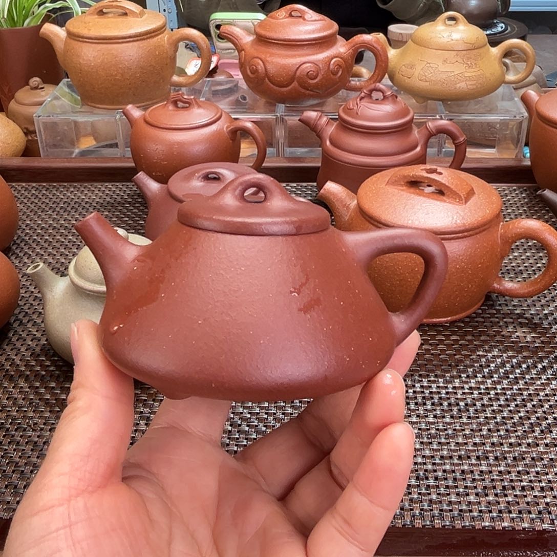 紫砂茶壶底槽清130cc宜兴紫砂