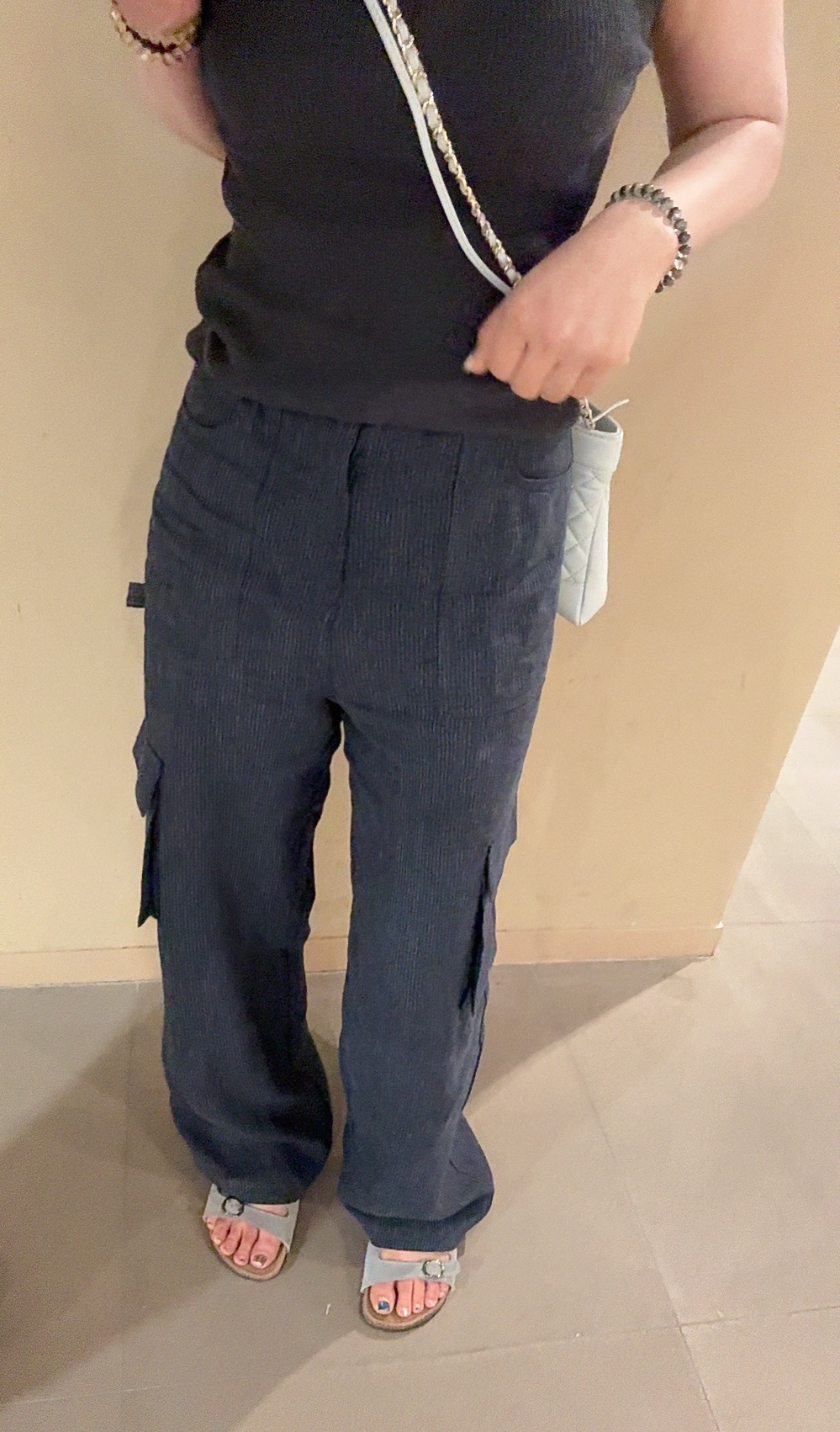 【【No褪专场 ❗金酉钱金酉钱】夏季 黑标 条纹亚麻工装裤