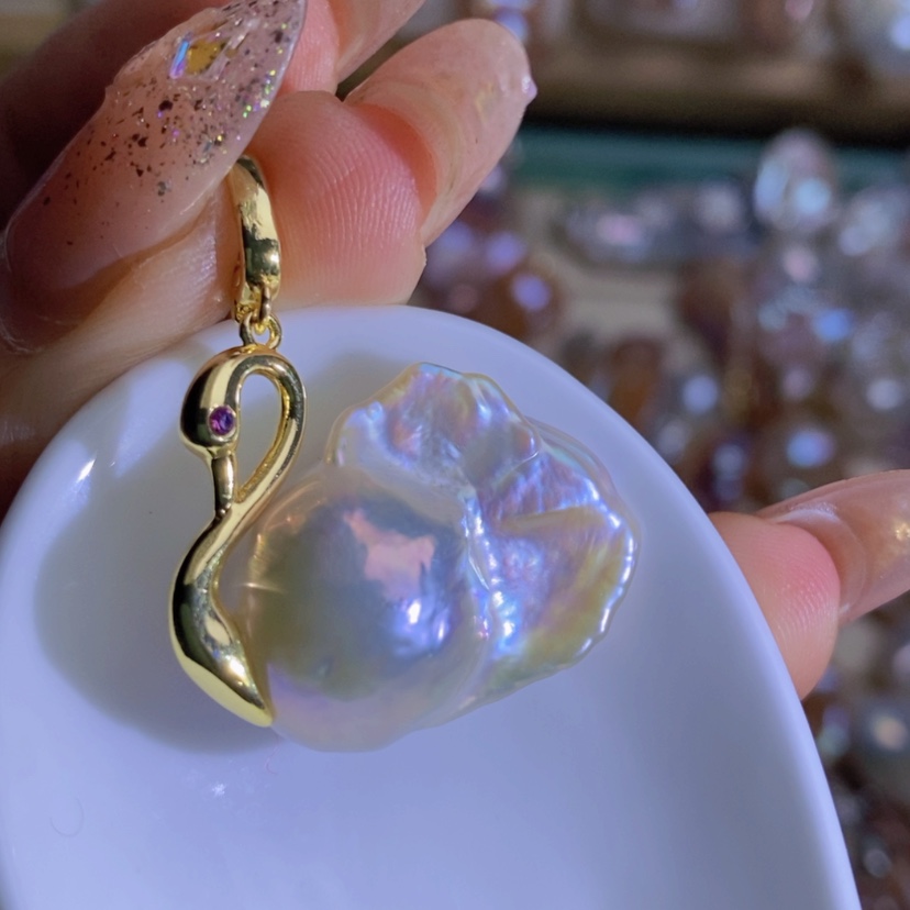 【闪购商品】淡水珍珠天然淡水珍珠（微瑕）合金