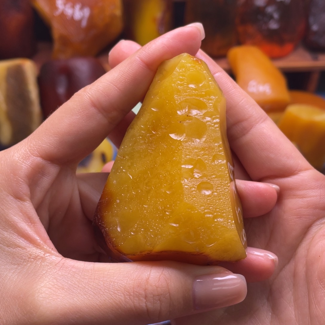 定制蜜蜡未镶嵌青****精