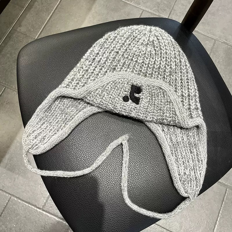 秋冬韩版加厚护耳针织雷锋帽显脸小百搭保暖