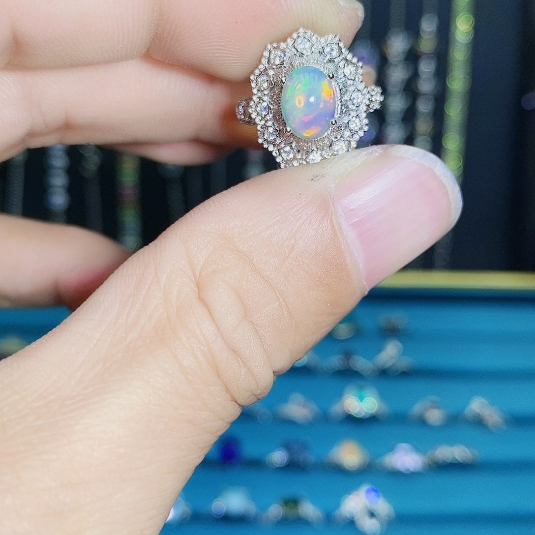 紫晶珠宝半成品银S925镶嵌