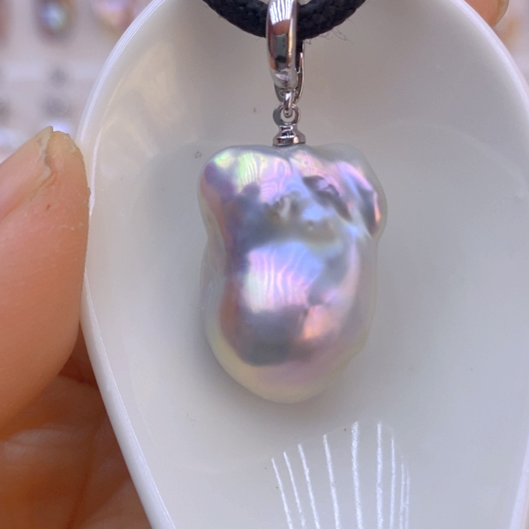 淡水珍珠14K金镶嵌颈饰