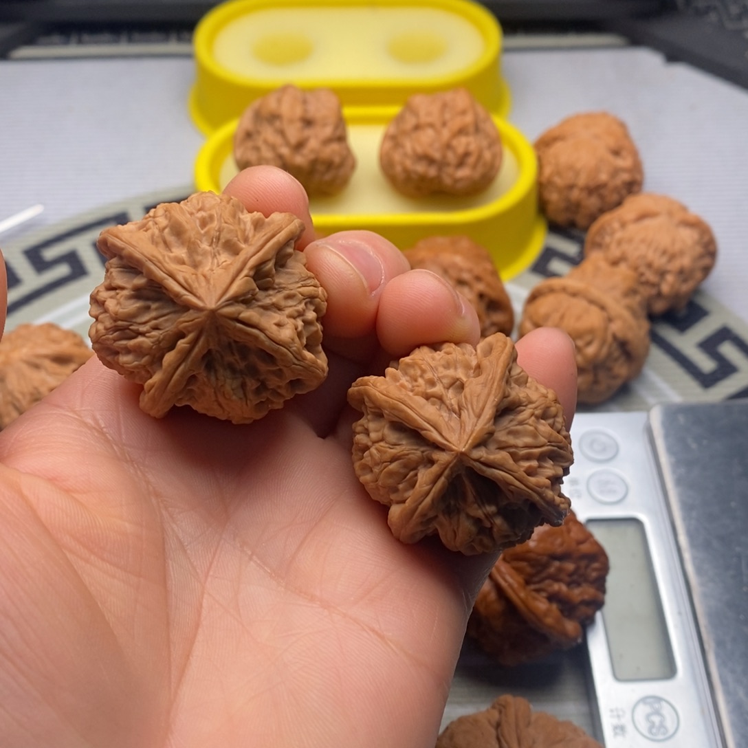 吊坠文玩核桃玉玺四棱