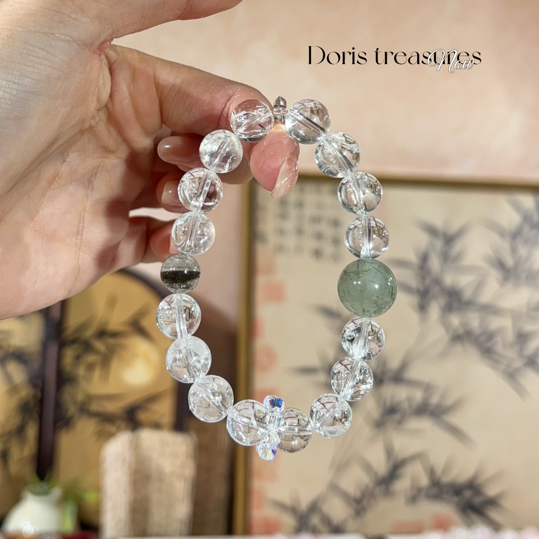 【清补凉】 天然水晶手串 多样性发一 颜色微差