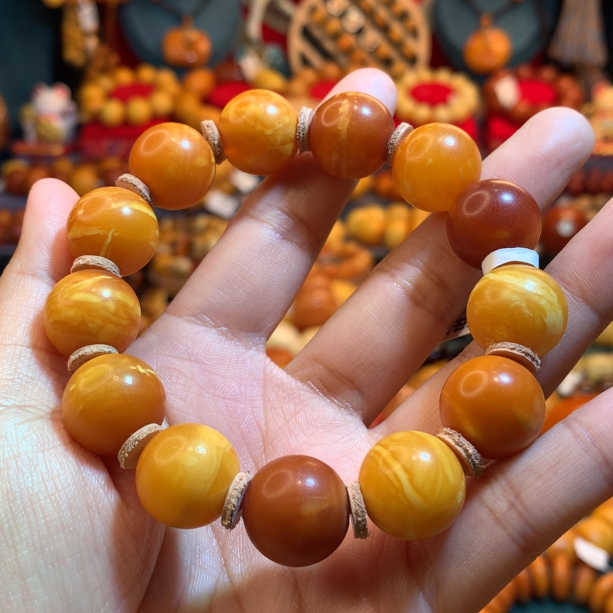 【闪购商品】蜜蜡手串未镶嵌蜜蜡手串