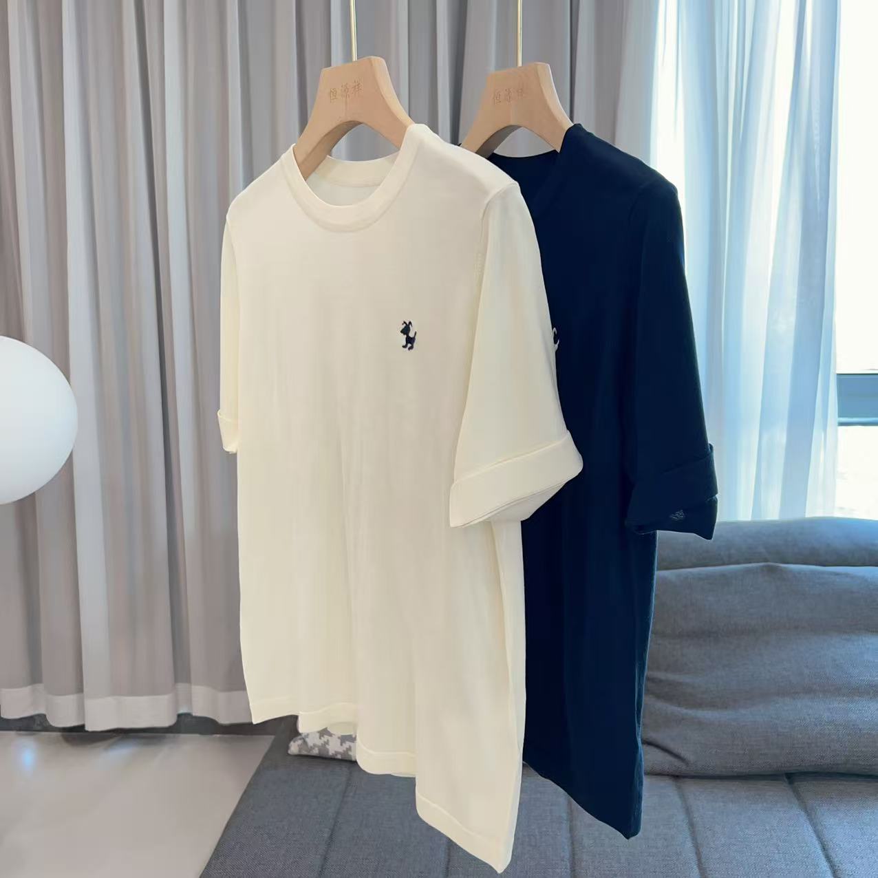 【美姐说】小狗印花女T恤3528