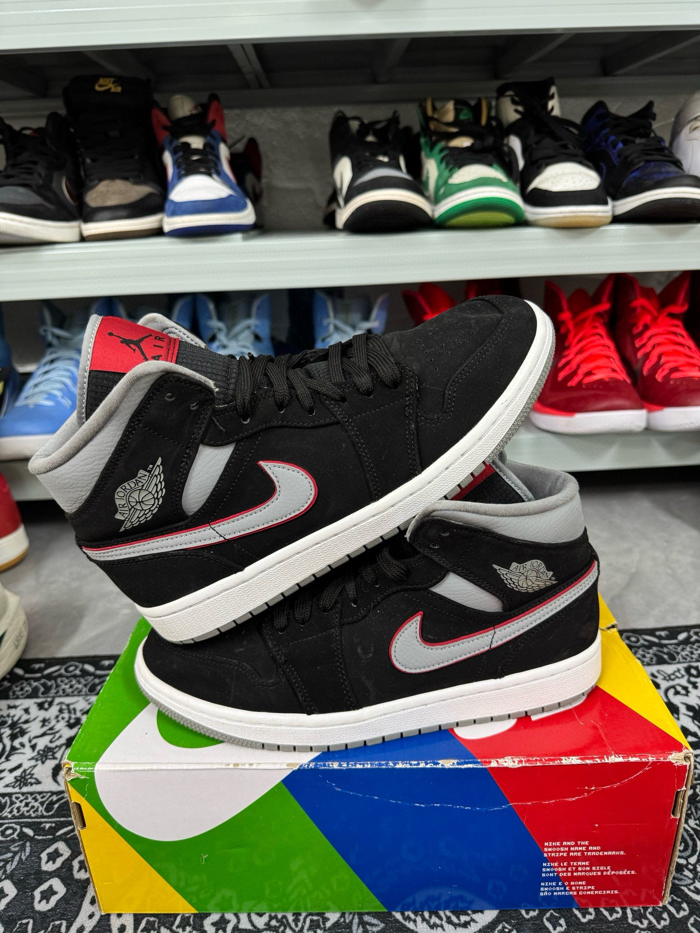 95新 maje 41码/aj1黑灰休闲鞋/二手正品/嘎嘎新