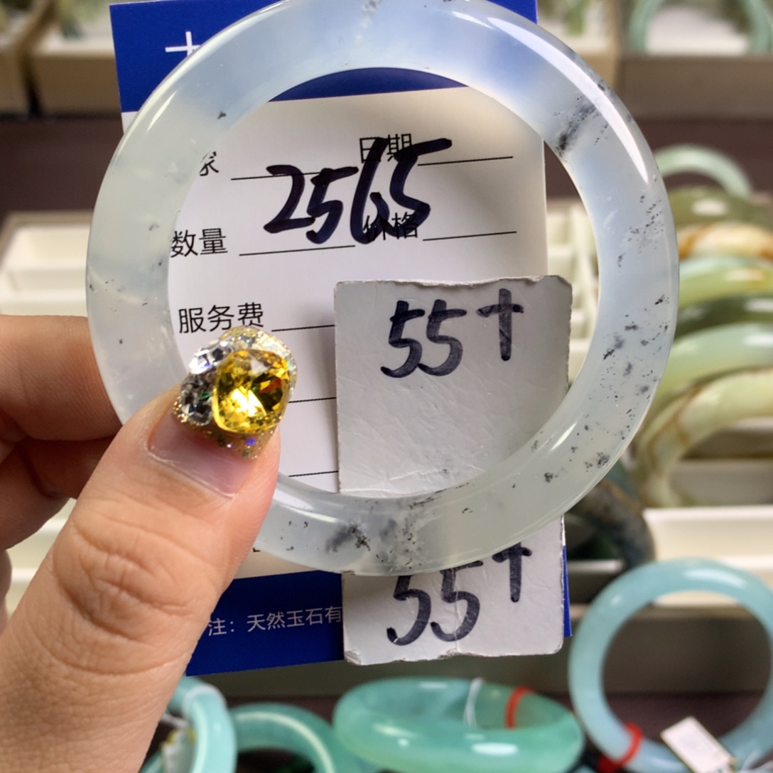 蛇纹石玉手镯未镶嵌2565