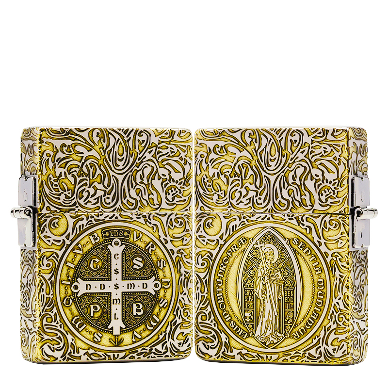 ZIPPO/之宝打火机【1935康斯坦丁】镀铬双色原装正品煤油机DYJ1