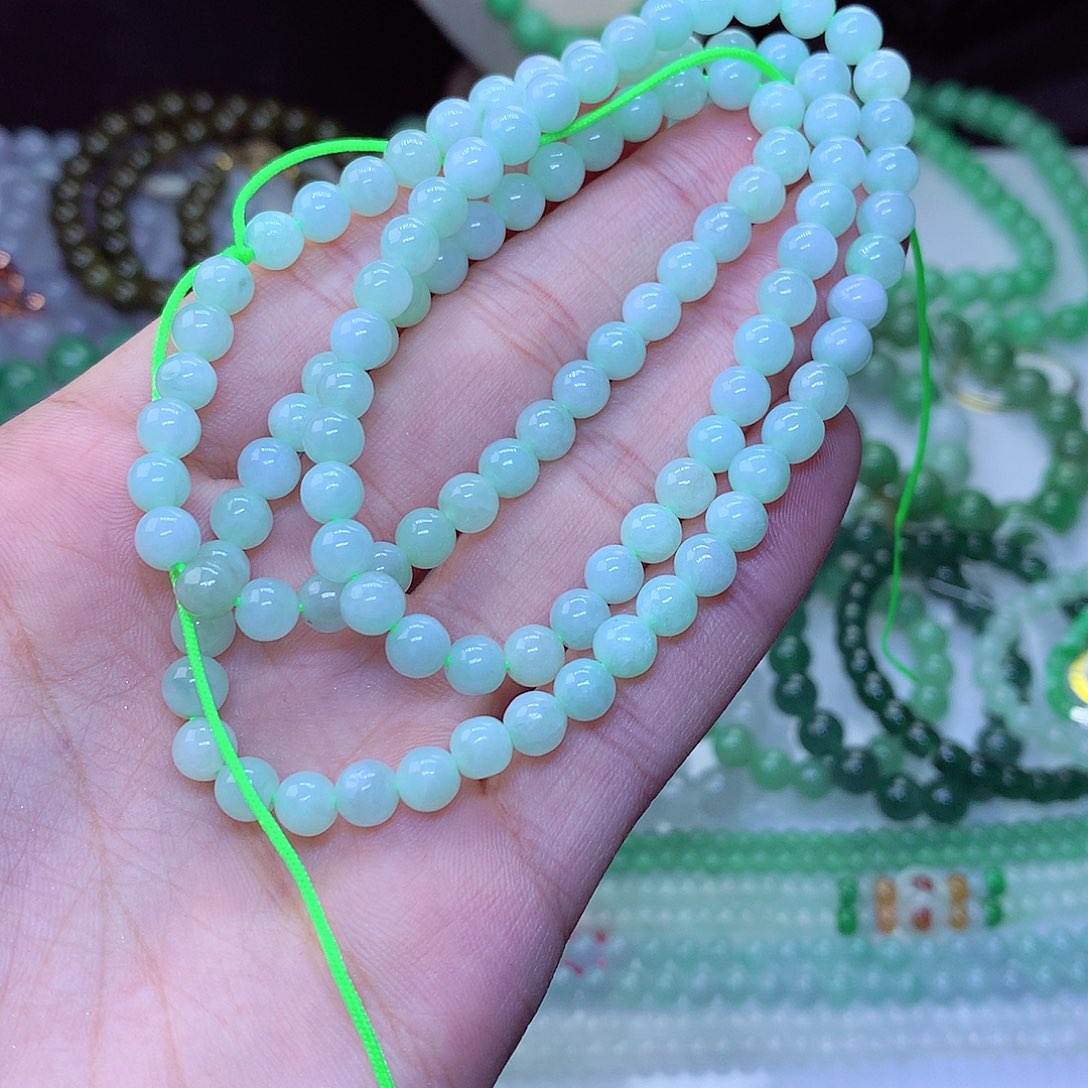 翡翠毛衣链未镶嵌