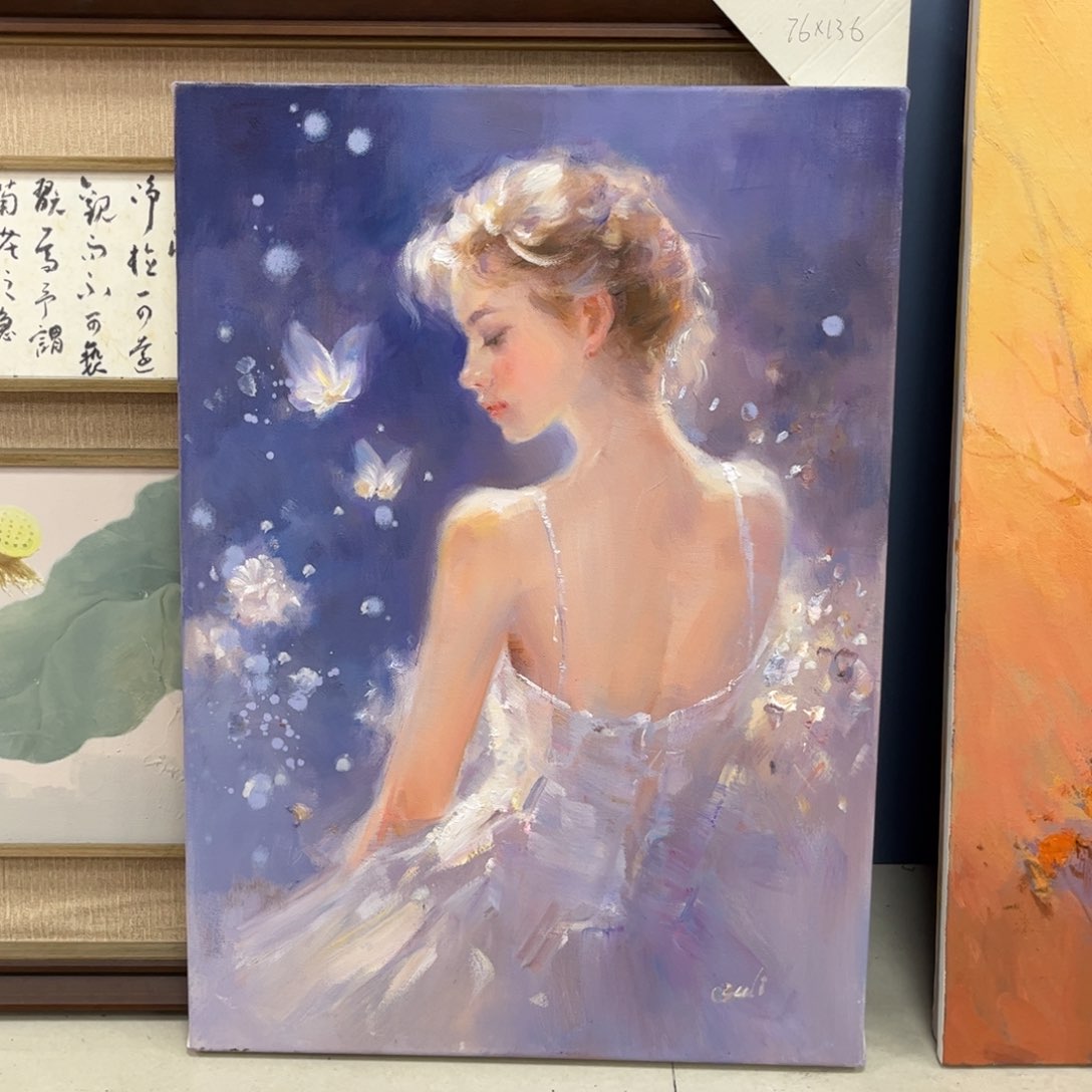 手工手绘精品油画50+70厘米
