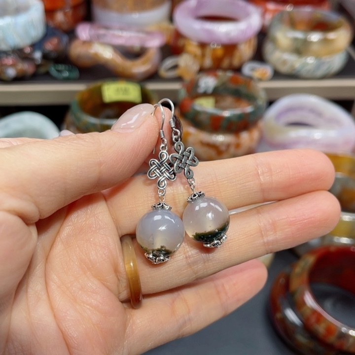 【闪购商品】未镶嵌耳坠玛瑙/玉髓