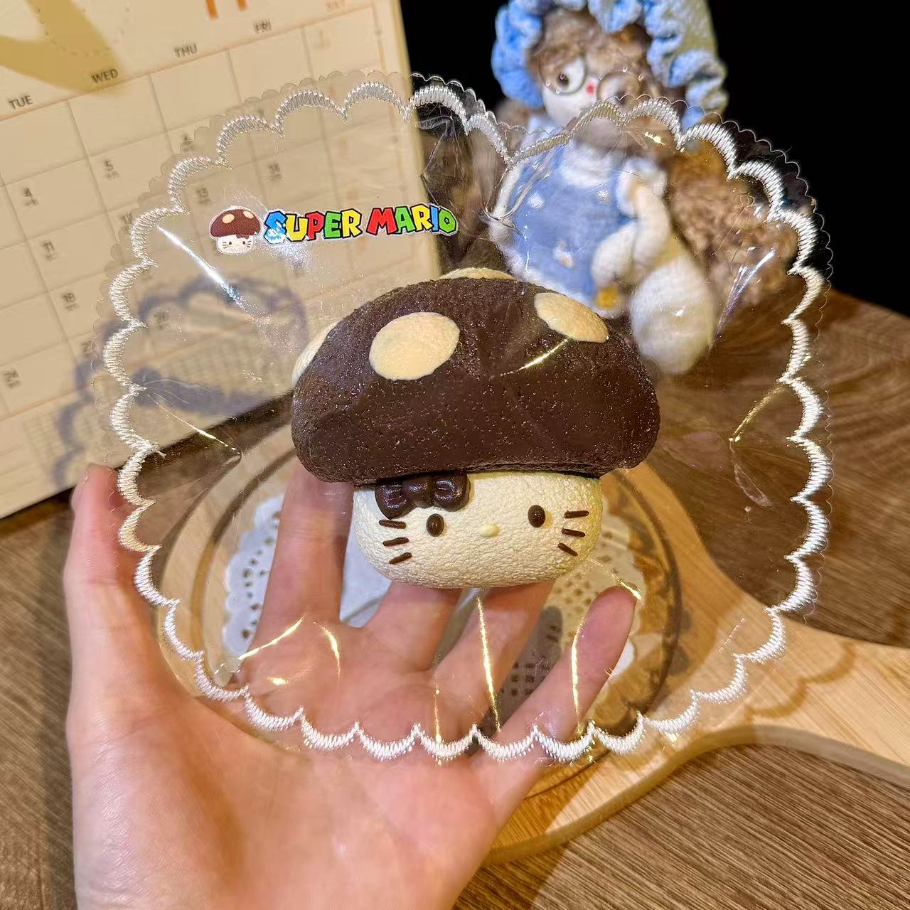 【奶糖泥】巧克力蘑菇 纯手工硅胶捏捏乐解压玩具