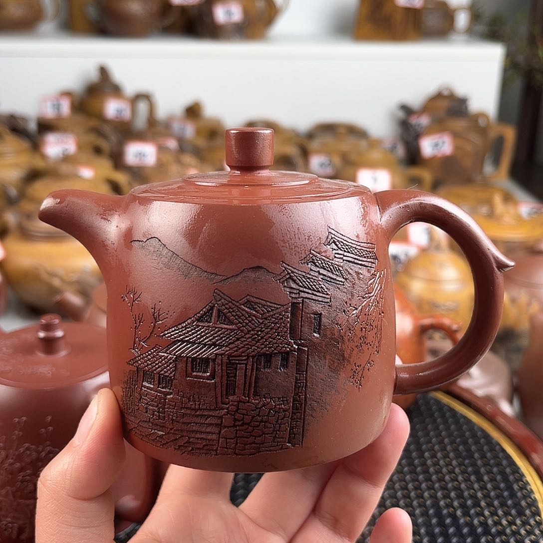 紫泥茶壶宜兴紫砂