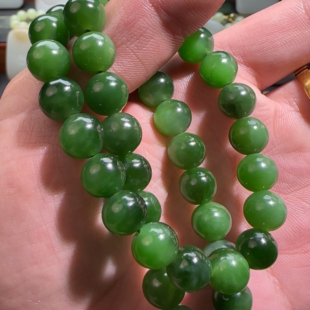 和田玉手链未镶嵌一***、