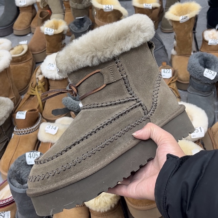 卡其阿尔派厚底35