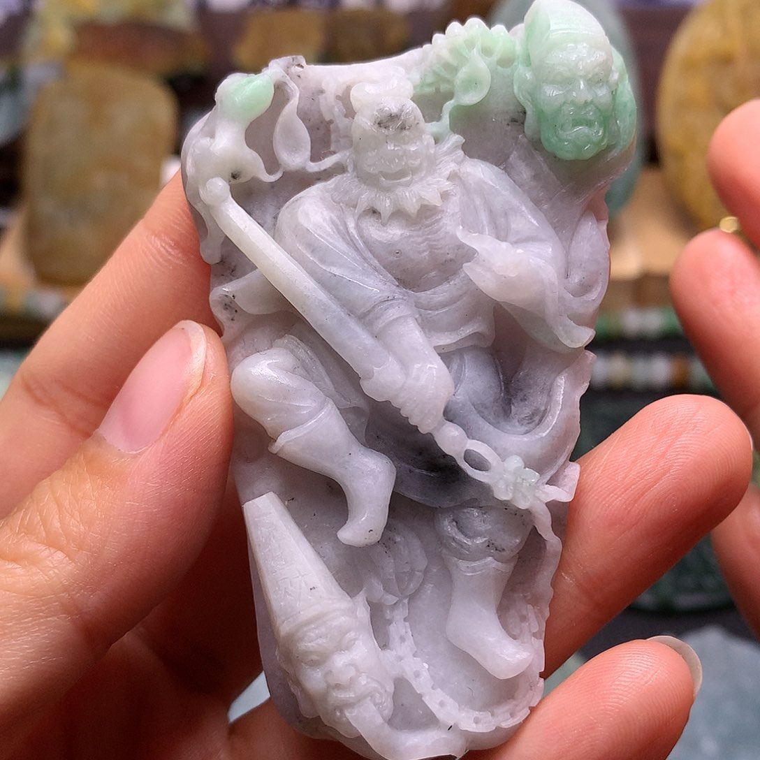 定制翡翠未镶嵌钟馗