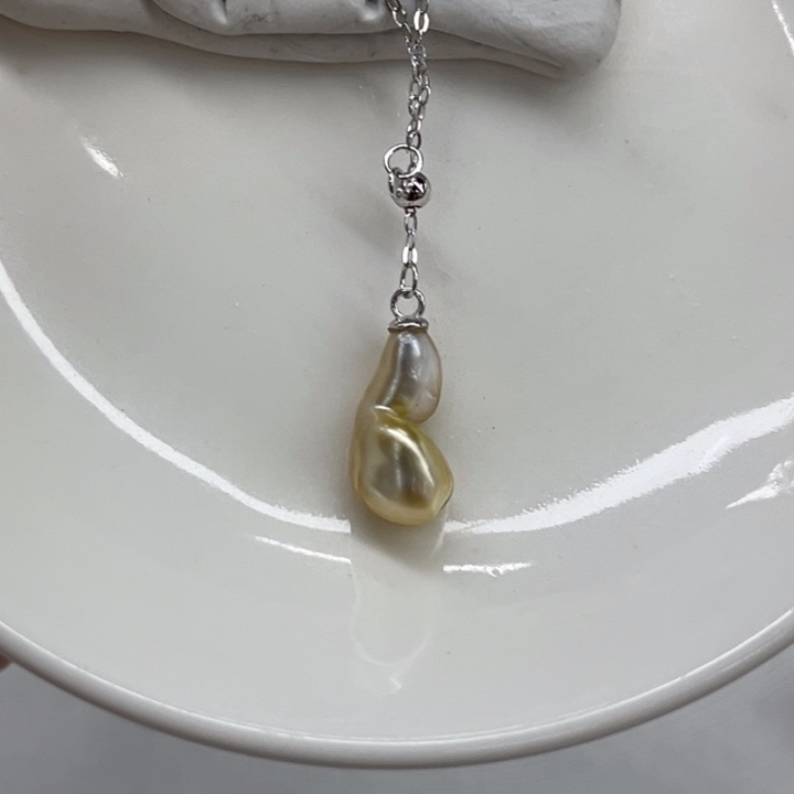 银S925镶嵌套链海水珍珠