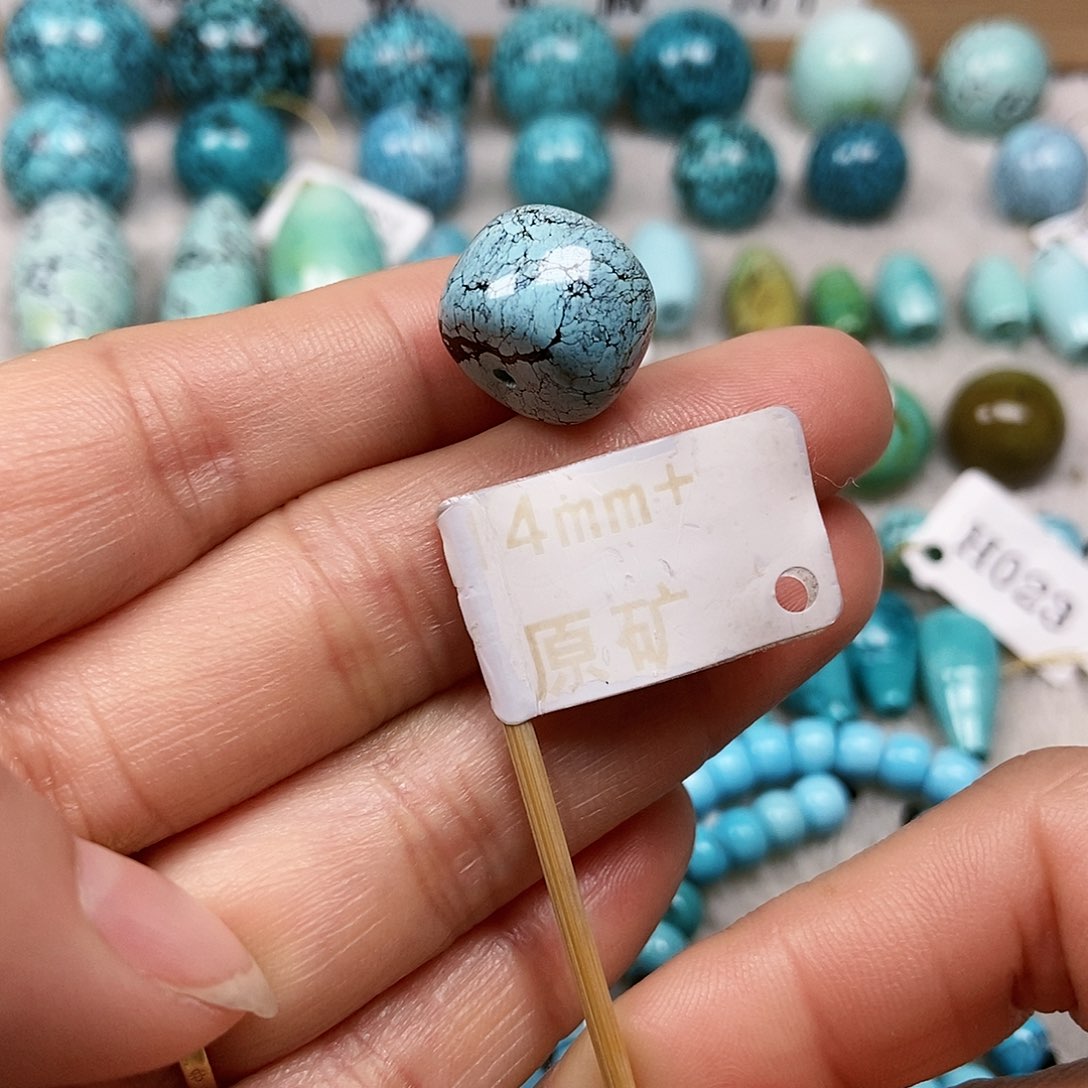 未镶嵌绿松石珠宝半成品