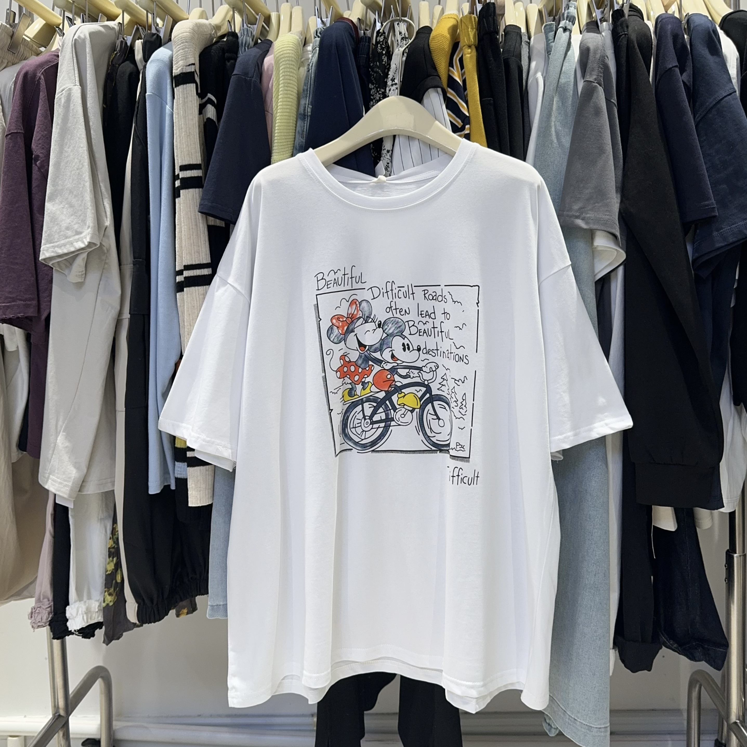 （十八家）2203新款卡通米奇圆领短袖