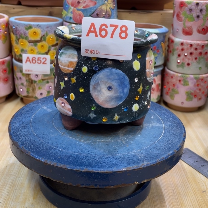 多肉花盆星球奶罐