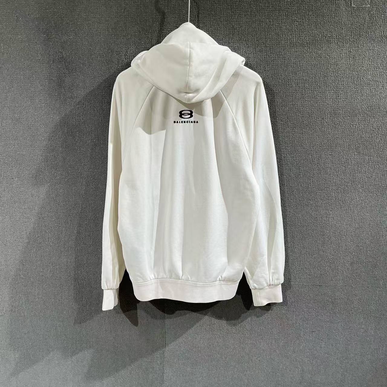 99新 Balenciaga/巴黎世家 （pm）双环刺绣拉链帽衫 s码/8614