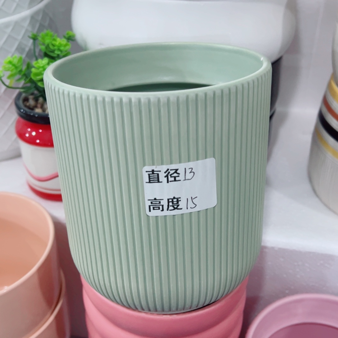 有孔，陶瓷花盆满10米包邮发货