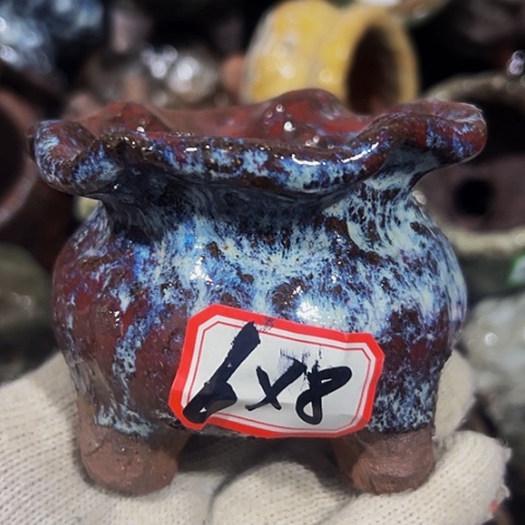 红陶粗陶花盆手工