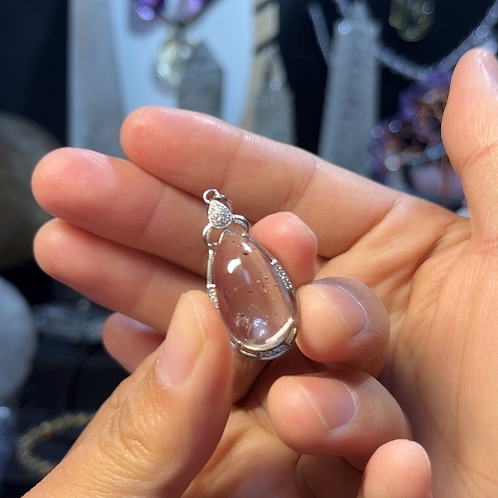 颈饰未镶嵌水晶超七小吊坠