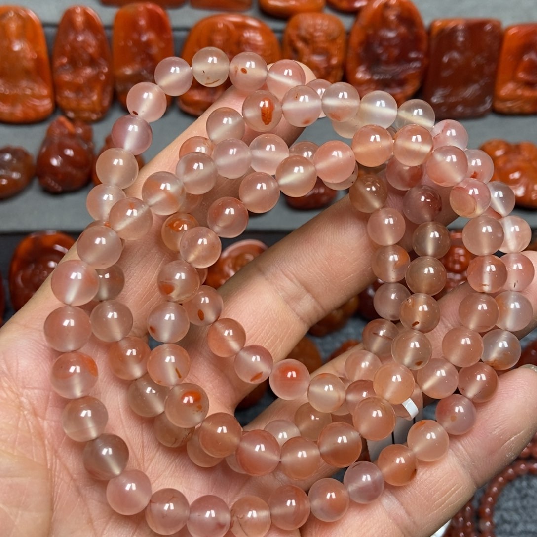 南红玛瑙手串未镶嵌8mm