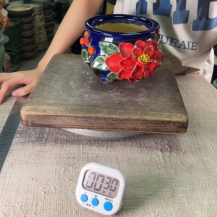 泳坤堂石湾花盆陶瓷