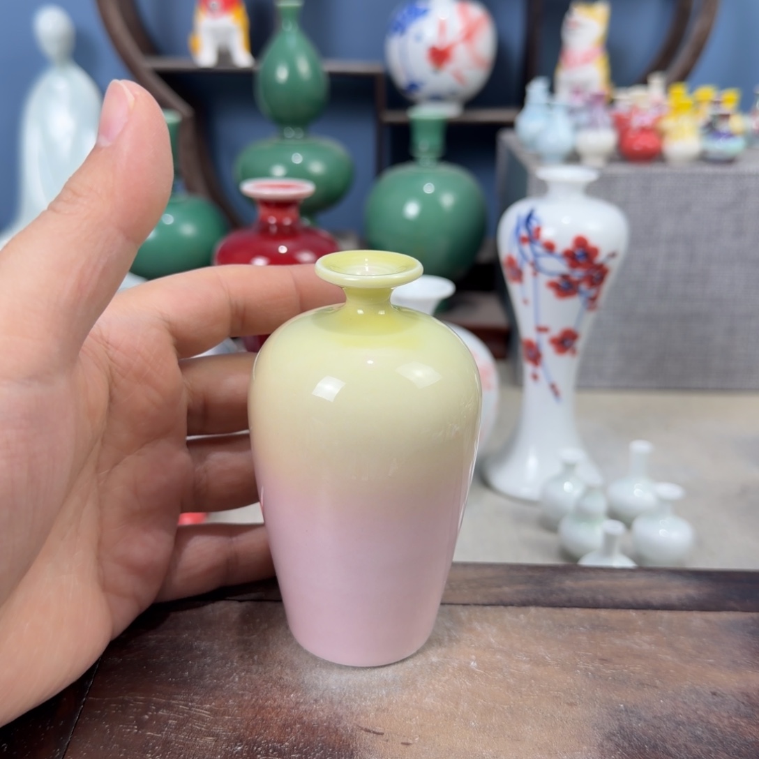 陶瓷手工小花器摆件