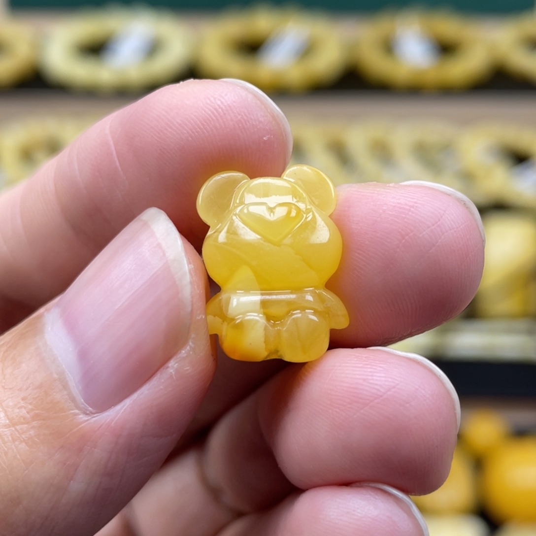 琥珀裸石未镶嵌琥珀蜜蜡