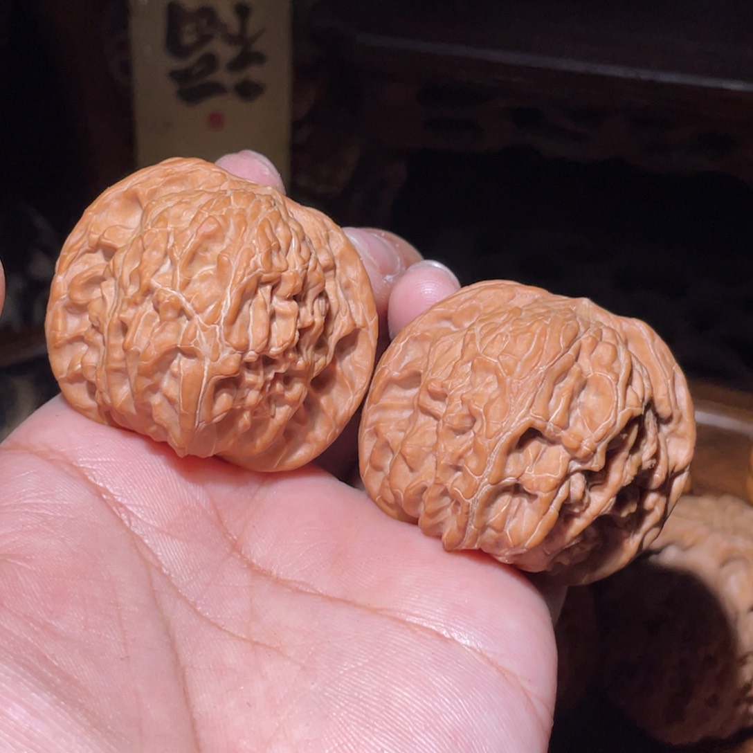 把件文玩核桃磨盘原桩40.5全品