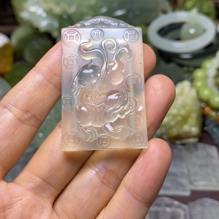 岫玉未镶嵌岫玉挂件