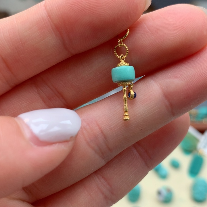 绿松石绿松石配饰18K金镶嵌