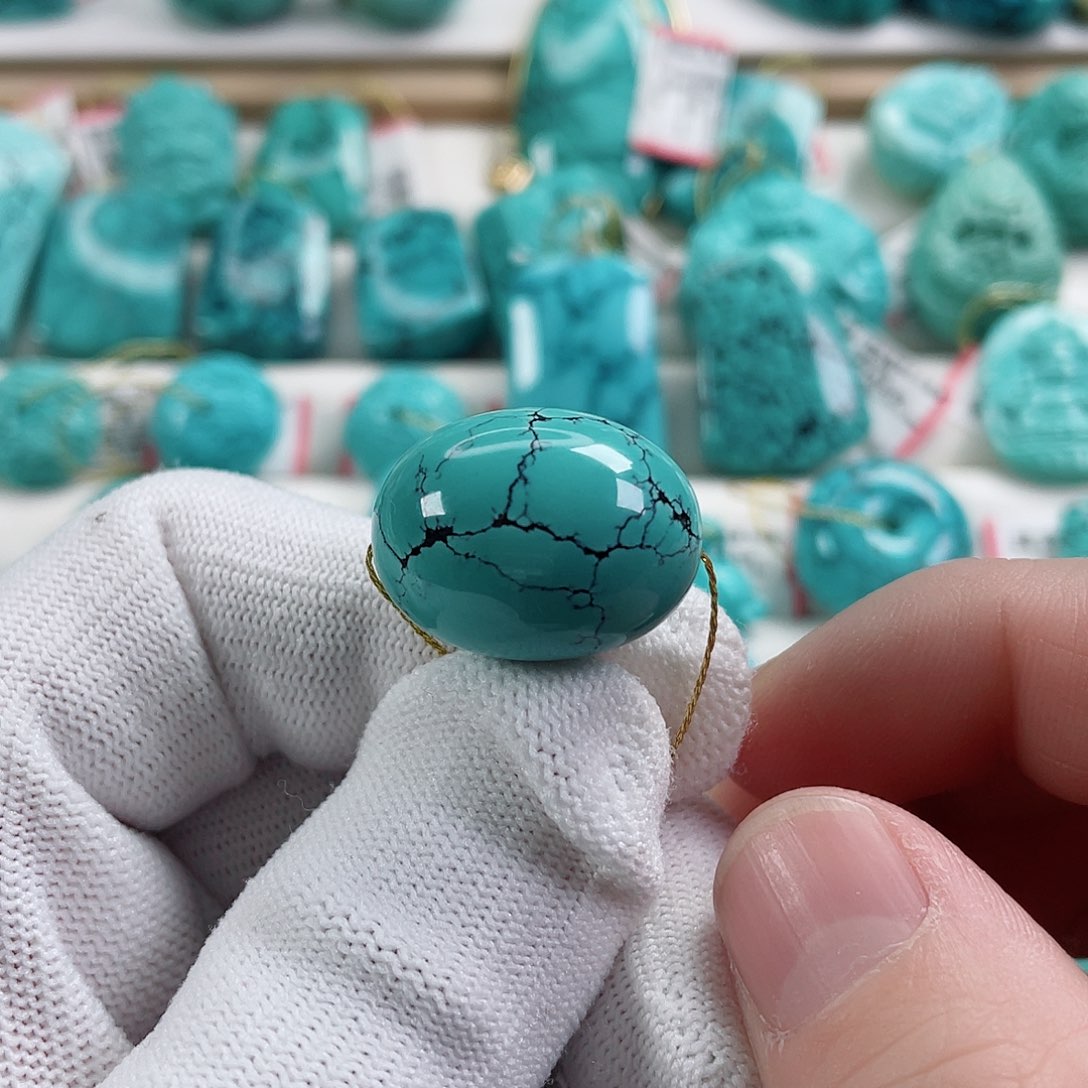 绿松石车挂未镶嵌