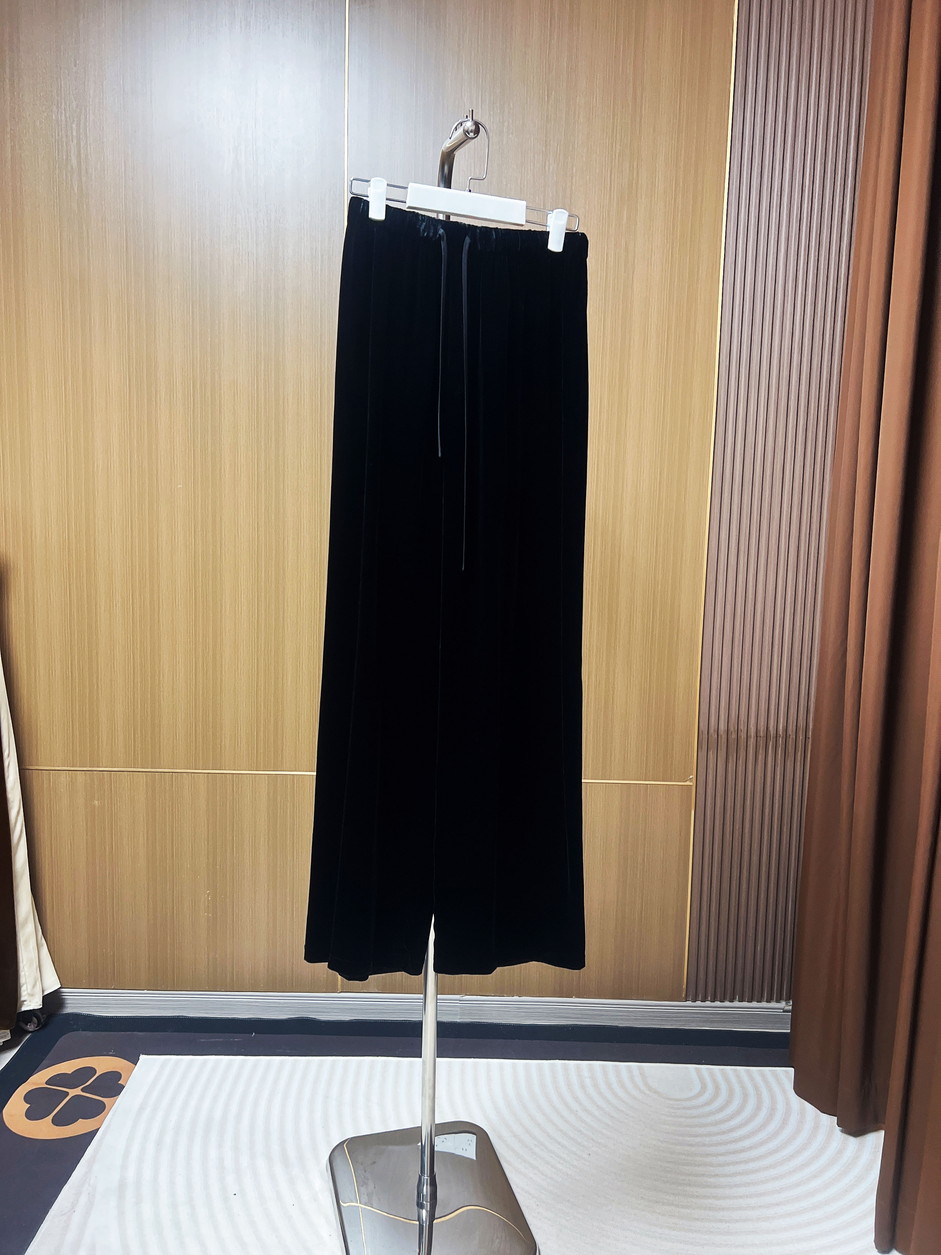 {组合链接}100桑蚕丝真丝丝绒时尚女人丝绒长裤